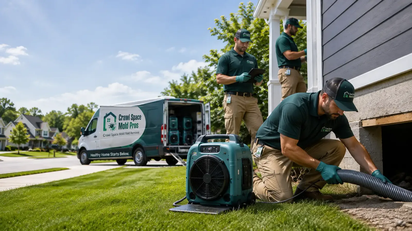 Crawl Space Mold Removal in Holcomb, IL